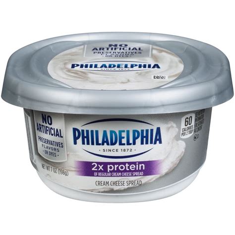 How many protein are in cream cheese, philadelphia brand - calories, carbs, nutrition