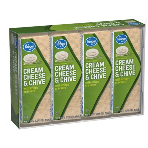 How many protein are in cream cheese and chives crackers - calories, carbs, nutrition