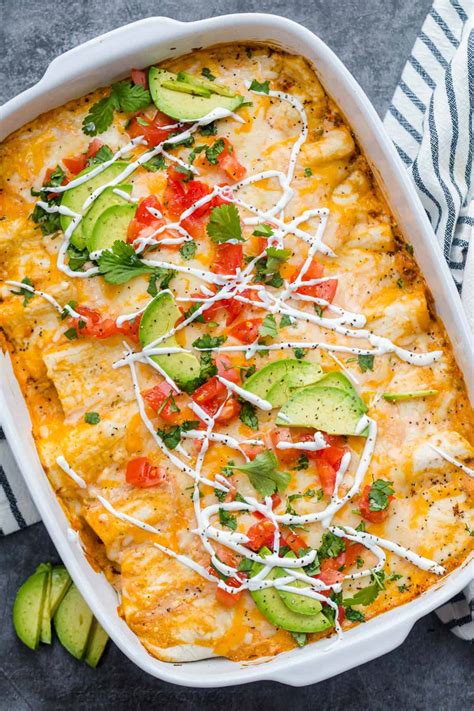How many protein are in cream style chicken enchiladas - calories, carbs, nutrition