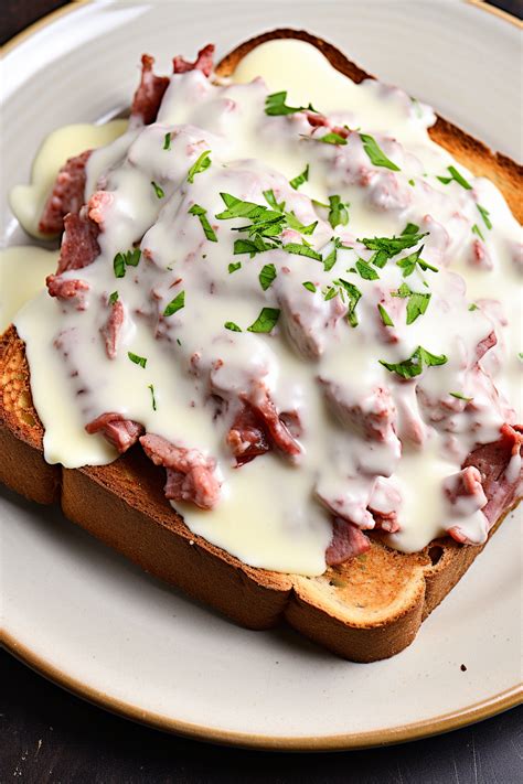 How many protein are in creamed chipped beef on toast - calories, carbs, nutrition