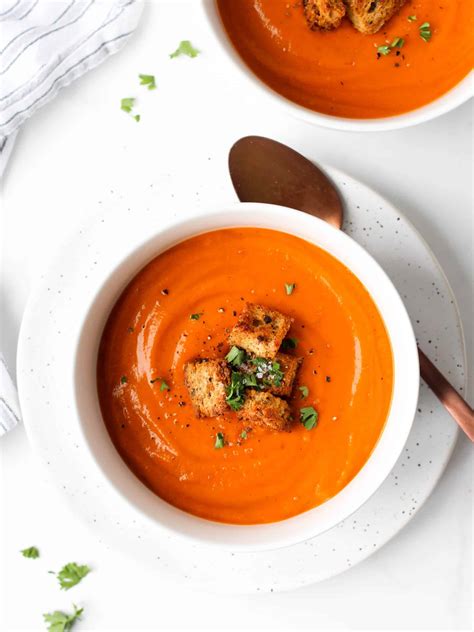 How many protein are in creamy tomato basil soup - calories, carbs, nutrition