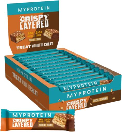 How many protein are in crispy caramel bar - calories, carbs, nutrition