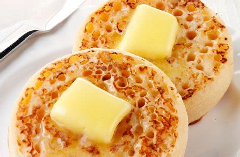 How many protein are in crumpets with butter - calories, carbs, nutrition