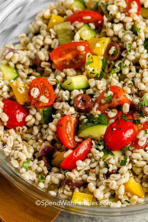 How many protein are in crunchy barley salad - calories, carbs, nutrition