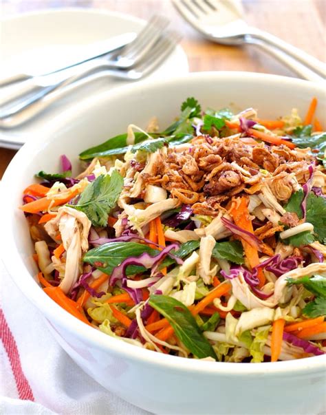 How many protein are in crunchy chicken salad & sesame dressing - calories, carbs, nutrition