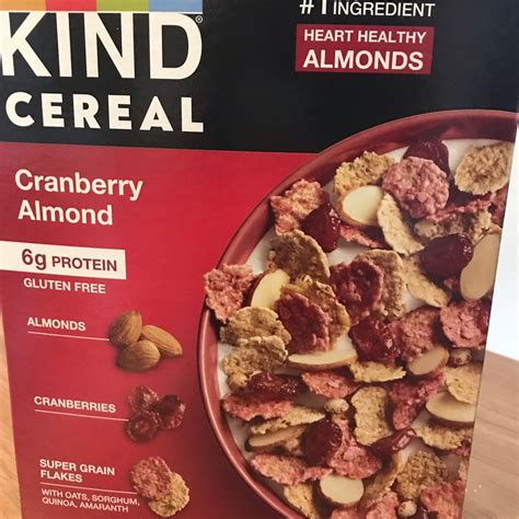 How many protein are in crunchy cranberry almond cereal - calories, carbs, nutrition