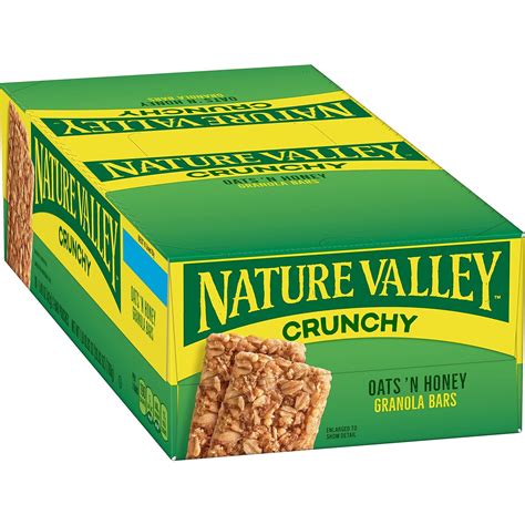 How many protein are in crunchy granola bar (oats & honey) - calories, carbs, nutrition
