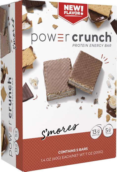 How many protein are in crunchy s'mores bar - calories, carbs, nutrition