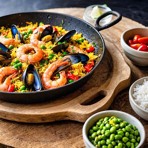 How many protein are in cuban seafood paella - calories, carbs, nutrition