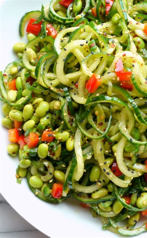 How many protein are in cucumber salad with ginger vinaigrette - calories, carbs, nutrition