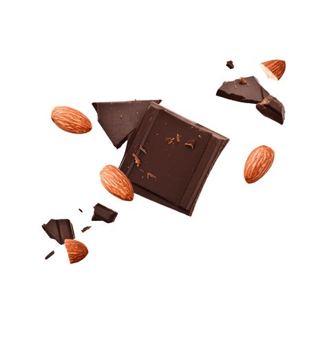 How many protein are in dark chocolate almond - calories, carbs, nutrition