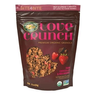 How many protein are in dark chocolate and red berries granola - calories, carbs, nutrition