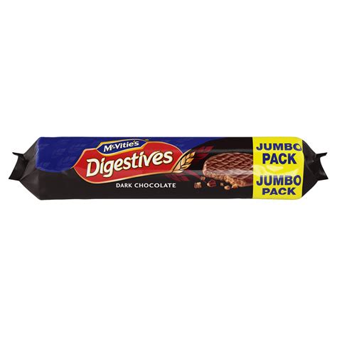 How many protein are in dark chocolate digestives - calories, carbs, nutrition