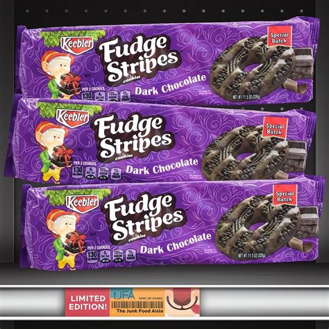 How many protein are in dark chocolate fudge stripes - calories, carbs, nutrition