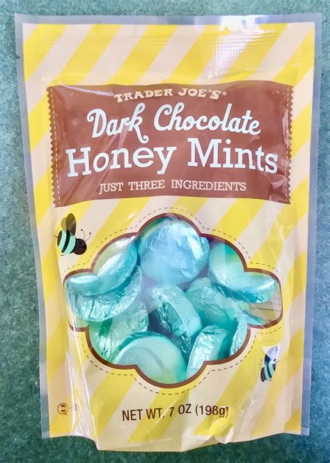 How many protein are in dark chocolate honey mints - calories, carbs, nutrition