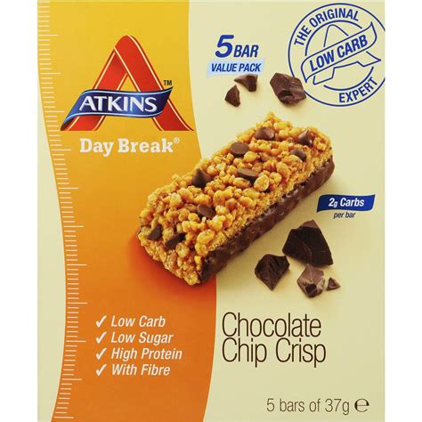 How many protein are in day break chocolate chip crisp - calories, carbs, nutrition