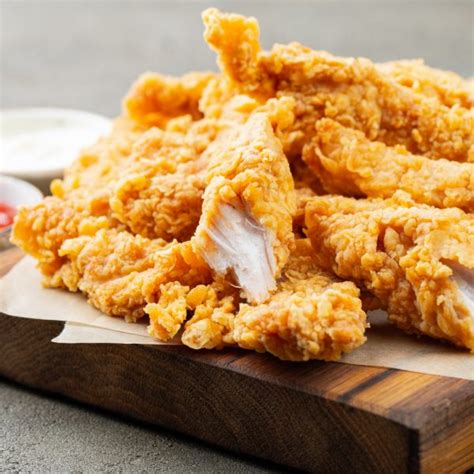 How many protein are in deep fried chicken strips - calories, carbs, nutrition