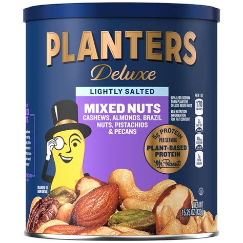 How many protein are in deluxe mixed nuts (82657.0) - calories, carbs, nutrition