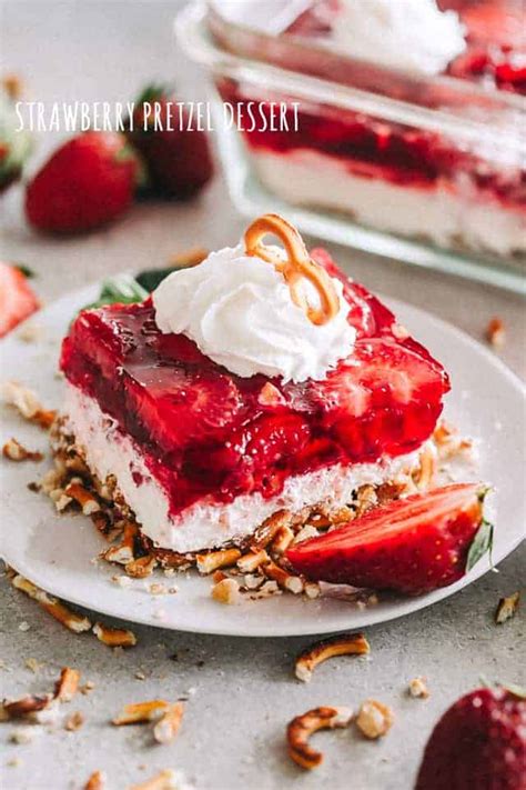How many protein are in dessert, strawberry pretzel (bostwick) - calories, carbs, nutrition