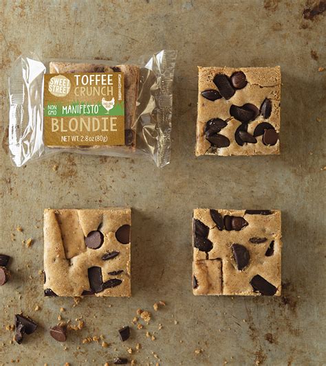 How many protein are in dessert bar manifesto toffee crunch blondie 1 ea - calories, carbs, nutrition