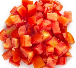 How many protein are in diced fresh tomatoes - calories, carbs, nutrition