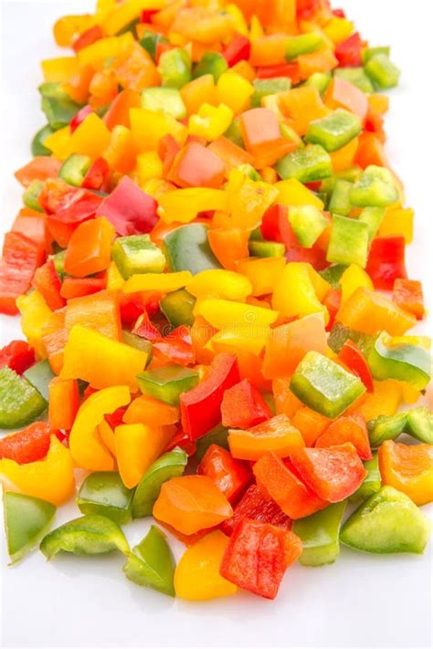 How many protein are in diced mixed bell peppers - calories, carbs, nutrition