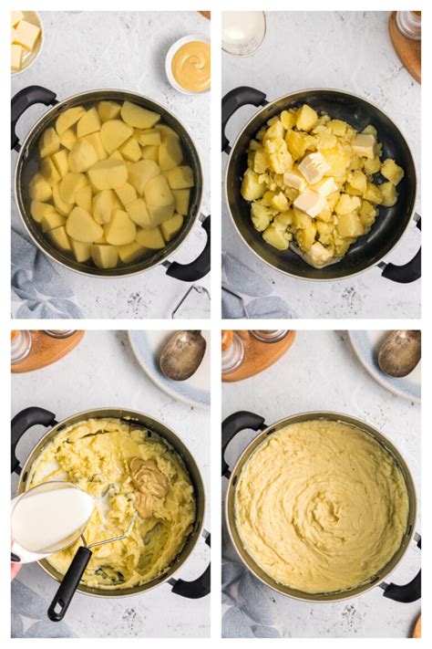 How many protein are in dijon mustard mashed potatoes - calories, carbs, nutrition