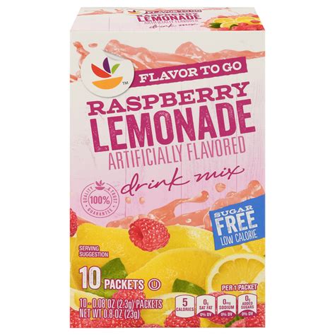 How many protein are in drink mix - raspberry lemonade - calories, carbs, nutrition