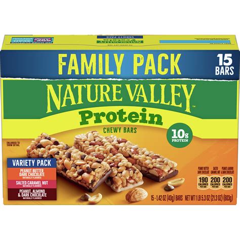 How many protein are in duos pepsi max and nature valley granola bar - calories, carbs, nutrition