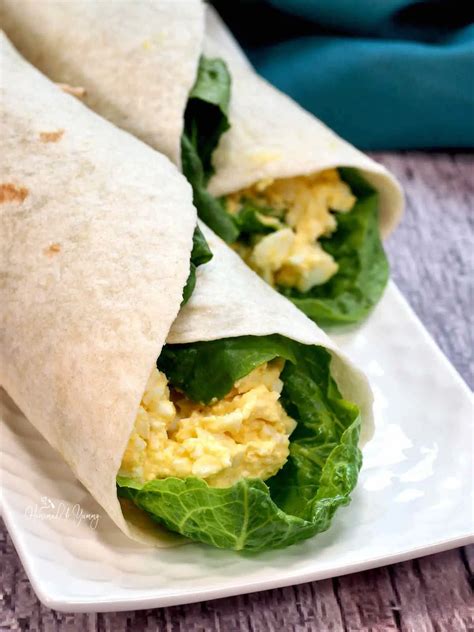 How many protein are in egg salad wrap - calories, carbs, nutrition