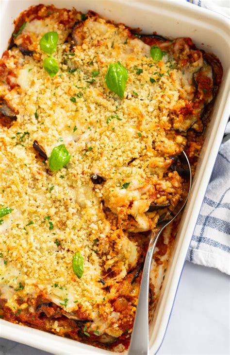 How many protein are in eggplant cheese bake - calories, carbs, nutrition