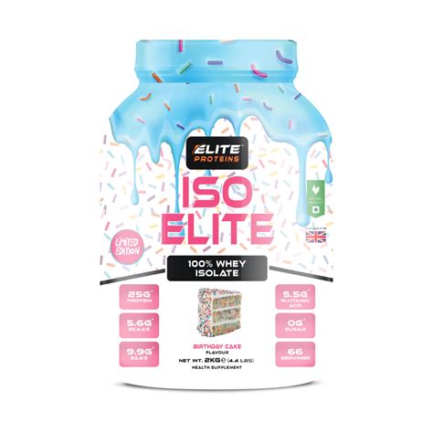 How many protein are in elite whey protein isolate - calories, carbs, nutrition