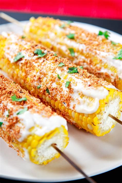 How many protein are in elotes (street style grilled corn) - calories, carbs, nutrition