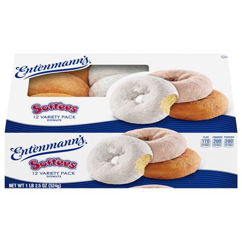 How many protein are in entenmanns softees donuts - calories, carbs, nutrition