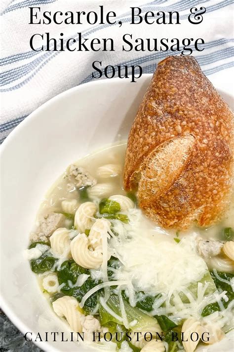 How many protein are in escarole and bean soup with sausage - calories, carbs, nutrition
