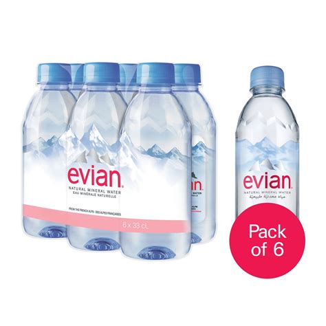 How many protein are in evian mineral water - calories, carbs, nutrition