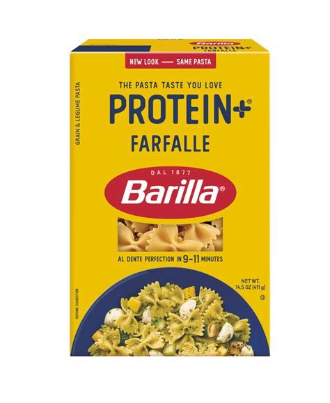 How many protein are in farfalle pasta - calories, carbs, nutrition