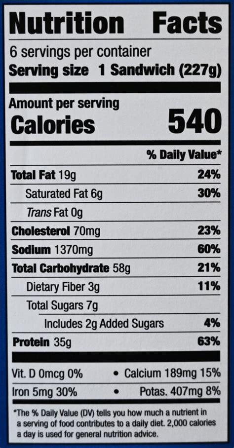 How many protein are in farmhouse bake - calories, carbs, nutrition