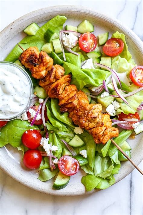 How many protein are in fennel salad, chicken kebab - calories, carbs, nutrition