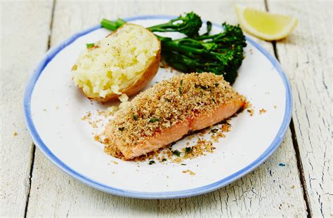 How many protein are in fish with a herb crust - calories, carbs, nutrition