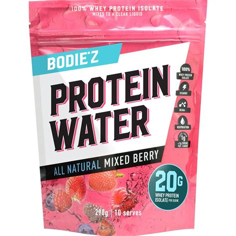 How many protein are in flavored water - calories, carbs, nutrition