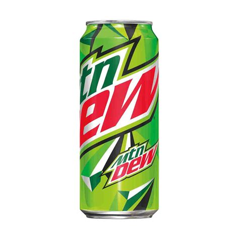 How many protein are in fountain soda, mountain dew, 16oz - calories, carbs, nutrition