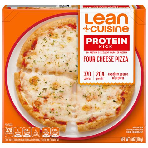 How many protein are in four cheese pizza - calories, carbs, nutrition