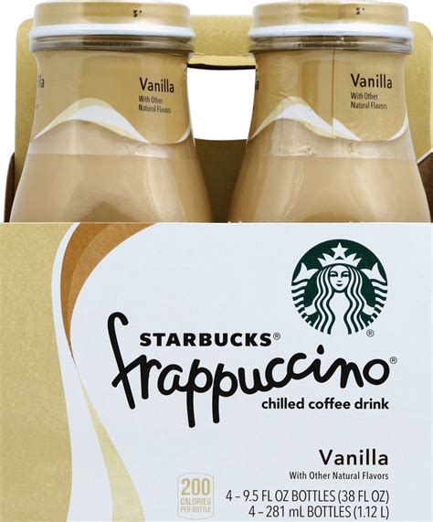 How many protein are in frappuccino coffee drink vanilla - calories, carbs, nutrition