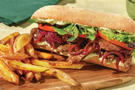 How many protein are in french onion beef melt ciabatta - calories, carbs, nutrition