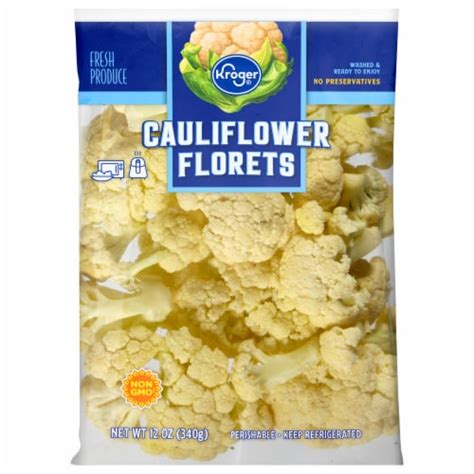 How many protein are in fresh cauliflower florets - calories, carbs, nutrition