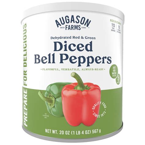 How many protein are in fresh diced red bell peppers (63107.0) - calories, carbs, nutrition