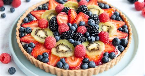 How many protein are in fresh fruit tart - calories, carbs, nutrition