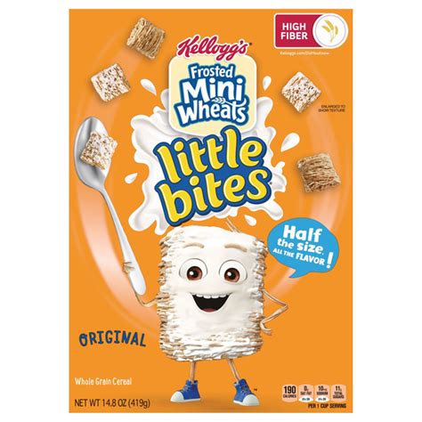 How many protein are in frosted mini-wheats little bites - calories, carbs, nutrition