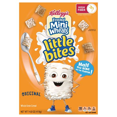 How many protein are in frosted mini-wheats little bites - calories, carbs, nutrition